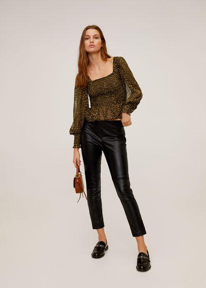 Seam-detail Slim-fit Trousers