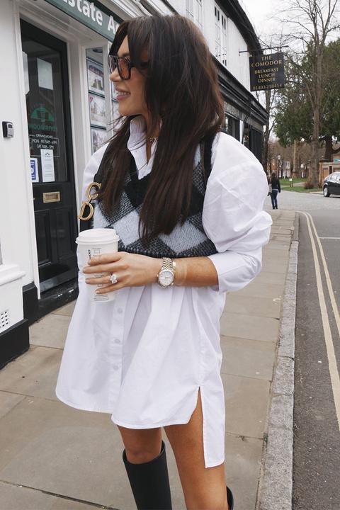 White Shirts - Lorna Luxe White 'perfect' Oversized Poplin Shirt