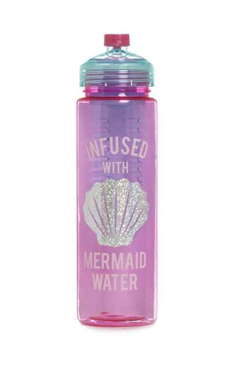 Bottiglia Rosa Per Acqua Scritta Mermaid