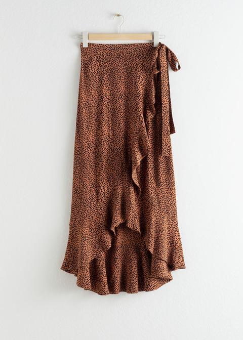 Ruffle Wrap Maxi Skirt from AND OTHER ...