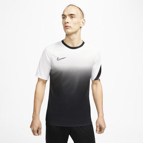 Nike Dri-fit Academy Camiseta De Fútbol De Manga Corta Con Estampado - Hombre - Blanco