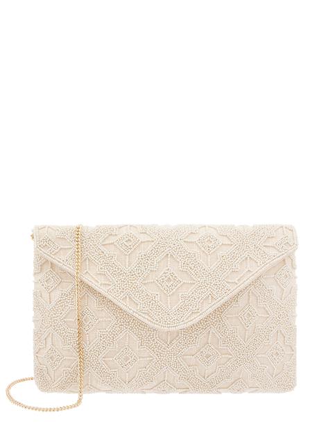 Beaded Oversized Envelope Clutch Bag