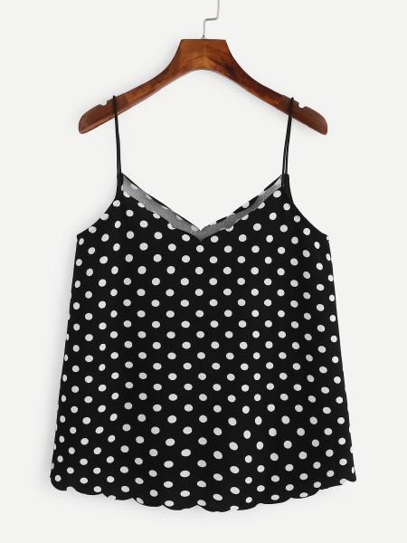 Top Camisole A Pois