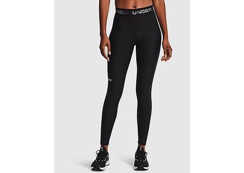 Under Armour Heatgear Armour Wordmark Waistband Full-length Leggings - Black - Womens