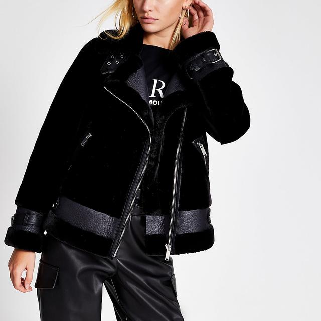 river island shearling jacket
