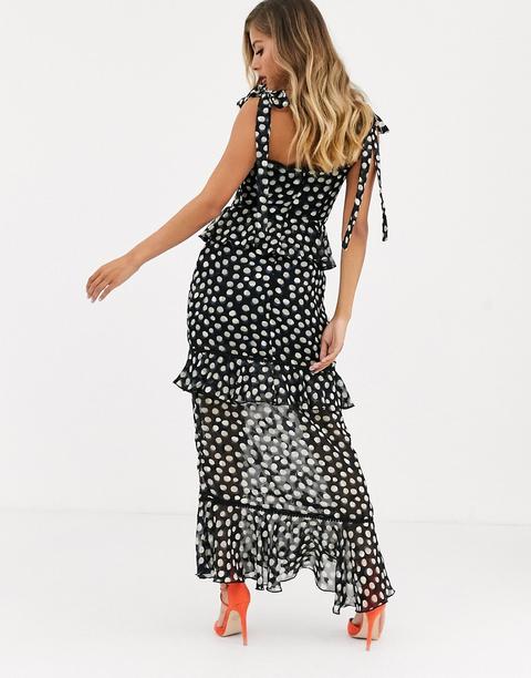 tiered midaxi dress