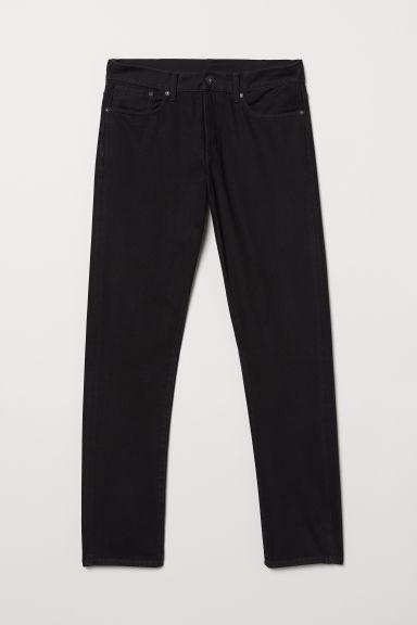 H & M - Straight Jeans - Noir