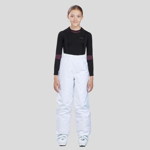 Pantalones De Esquí Y Nieve Niños Wedze Ski-p Pa 100 Blanco