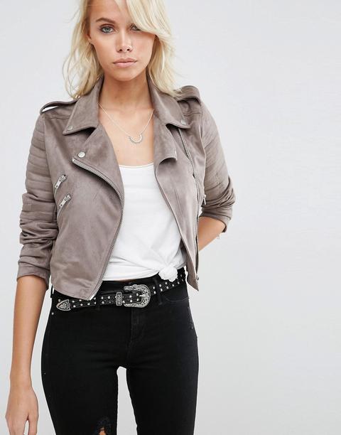 Chaqueta Biker De Antelina De Asos