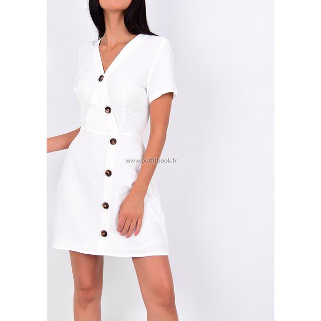 robe madras blanche