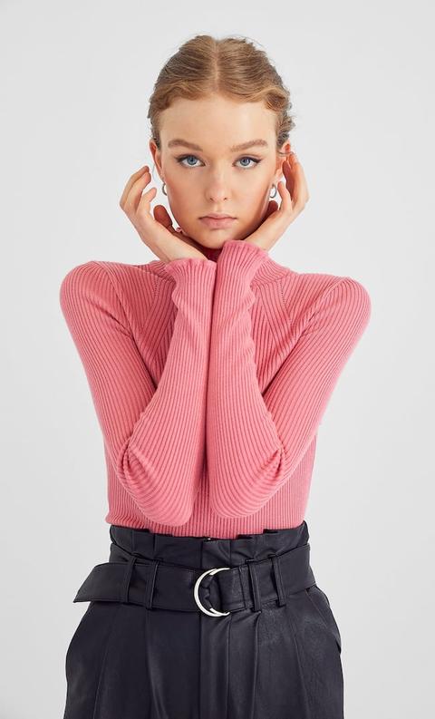 Pullover Dolcevita Rosa Chewingum