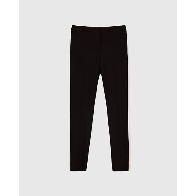 zara side stripe pants