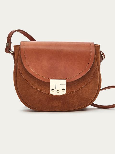 Bolso Bandolera Piel Combinado