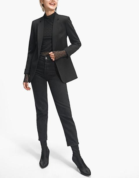 Blazer In Maglia Nero