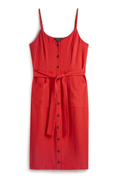 Vestido Rojo Con Botones de Primark en 21 Buttons