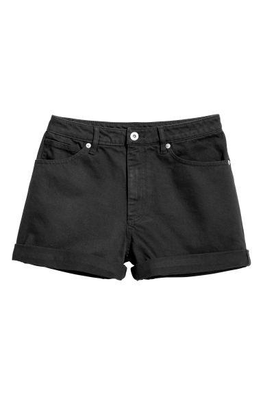 H & M - Shorts In Denim - Nero