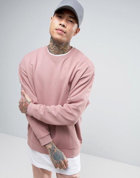 Asos - Felpa Oversize Rosa - Rosa