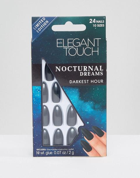 Elegant Touch - Nocturnal Dreams - Unghie Finte Affusolate - Darkest Hour - Grigio