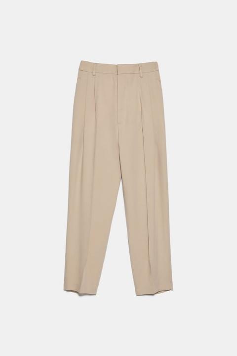 Loose-fitting Darted Trousers