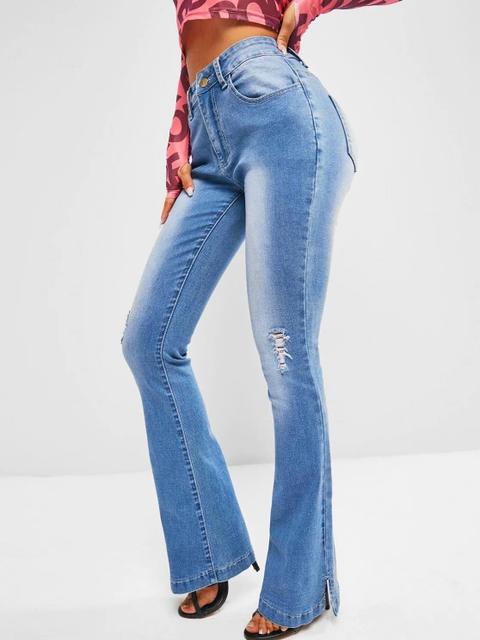 Jeans Rasgado Blue