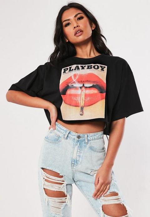 playboy cropped t shirt