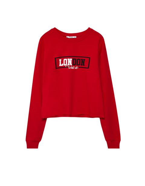 Felpa Cropped 'london'