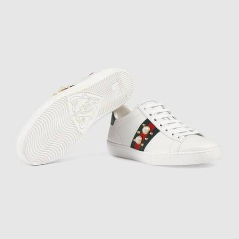 Ace Studded Leather Sneaker