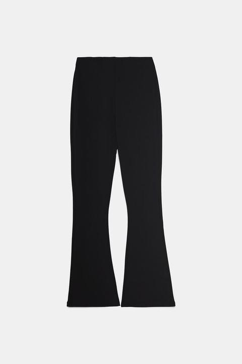 zara black flare pants