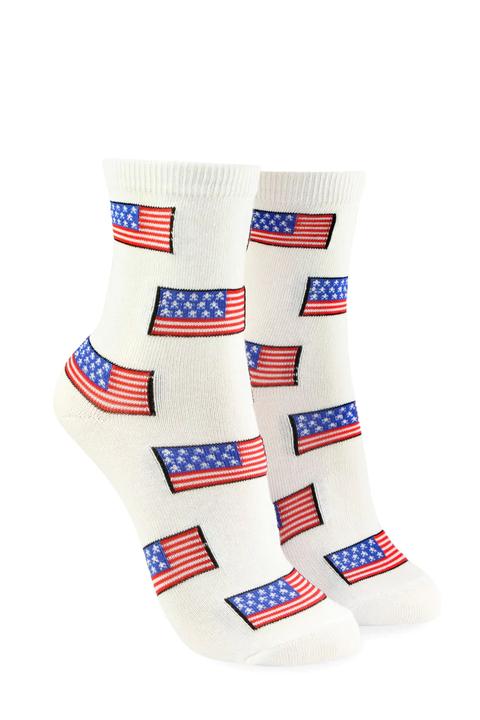 American Flag Crew Socks