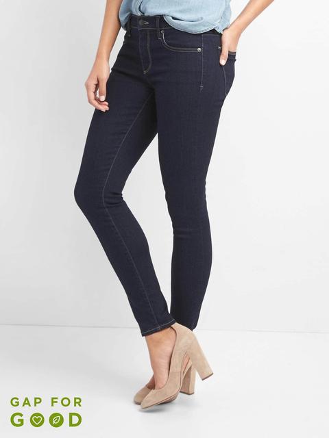 gap mid rise true skinny