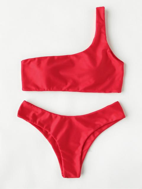 Conjunto De Bikini De Un Hombro