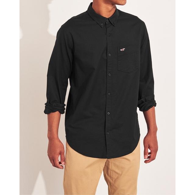 stretch oxford slim fit shirt hollister