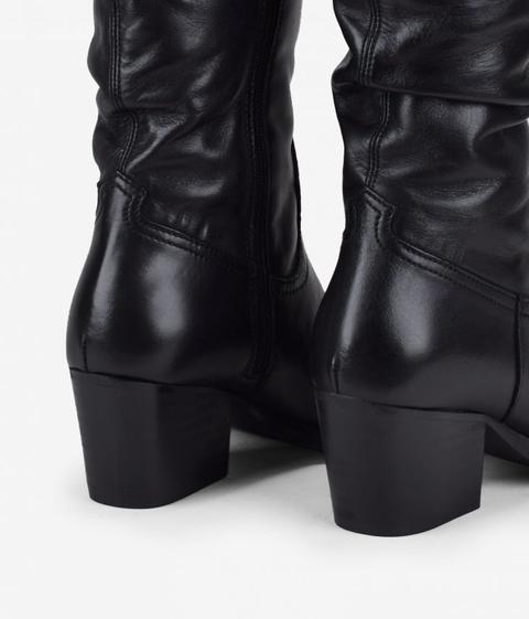 Botas Cowboy Negras Piel de Bosanova en 21 Buttons