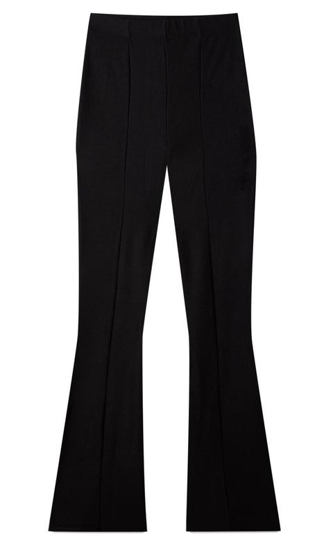 Pantalon Flare Cortes Laterales