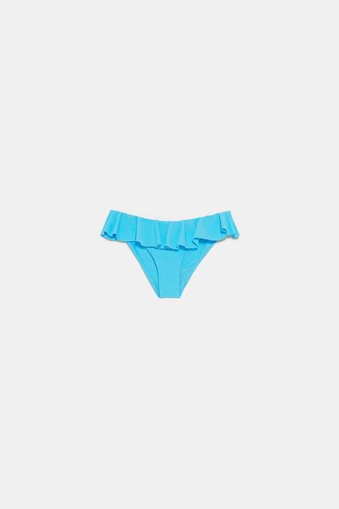 Slip Bikini Con Volant