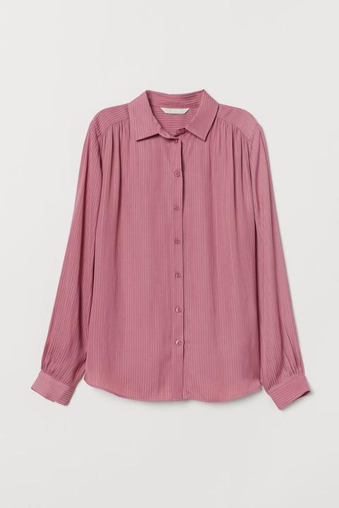 Blusa De Manga Larga - Rosa