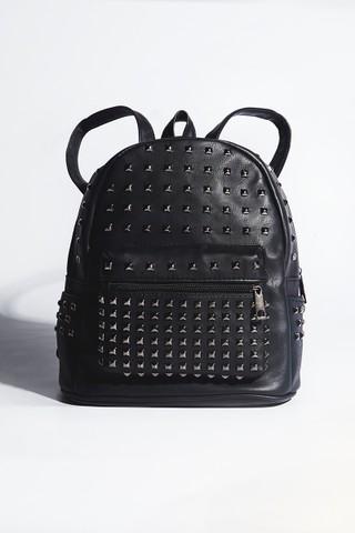 Megan Mckenna Black Studded Backpack