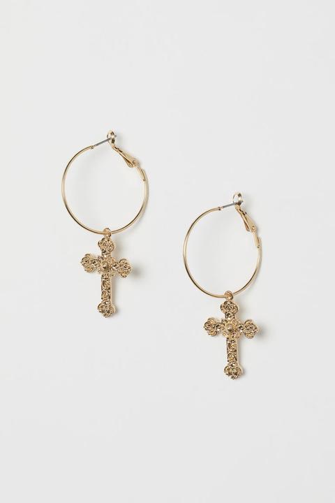 H & M - Hoop Earrings - Gold