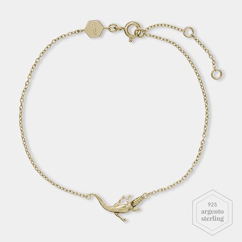 Force Tropicale Gold Alligator Chain Bracelet