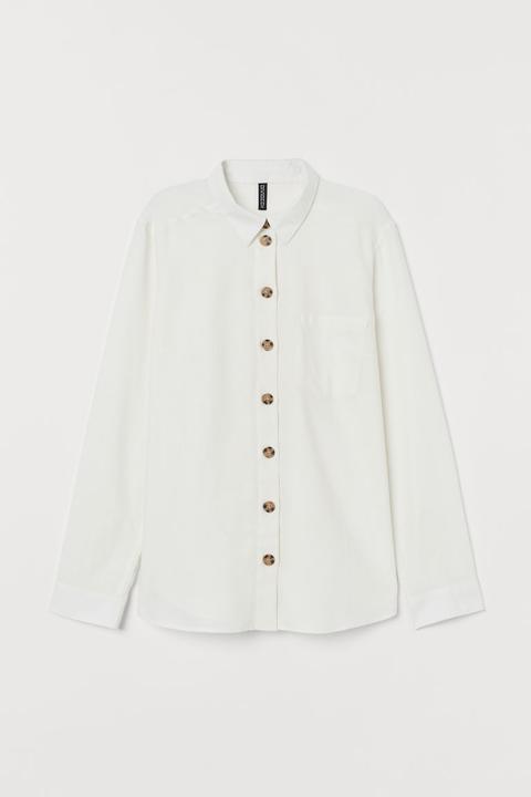 Cotton Shirt - White