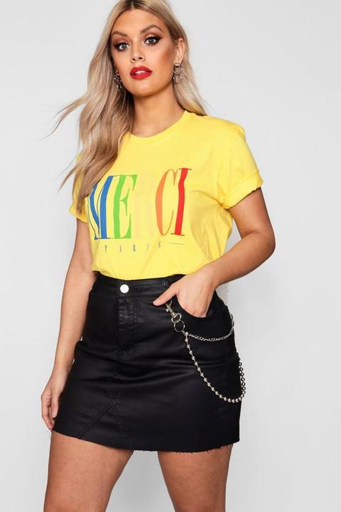 Plus Merci Yellow T-shirt