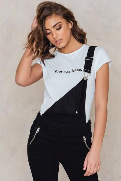 Na-kd Your Loss Babe Tee - White