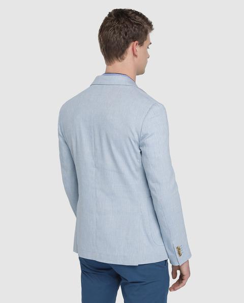 Americana De Hombre Studio Classics Slim Azul Claro Pata De Gallo de Studio  Classics en 21 Buttons