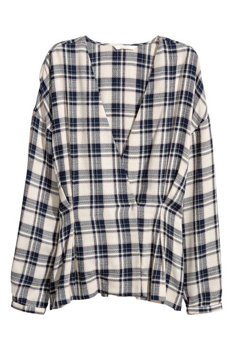 H & M - Camicetta A Doppio Petto - Bianco