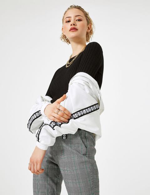 Pull Côtelé Noir