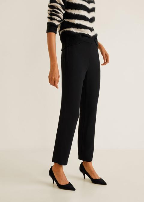 Pantalón Recto Tiro Alto