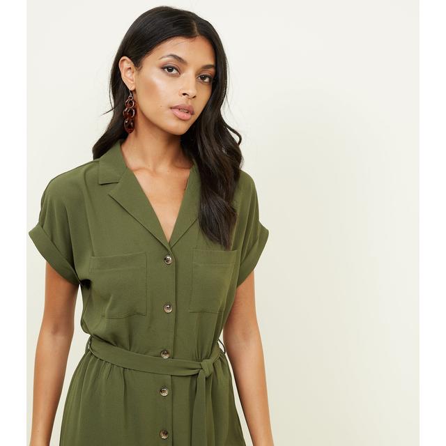 new look khaki jumpsuit