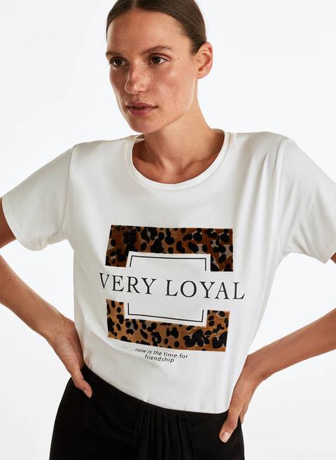 Camiseta Recuadro Leopardo