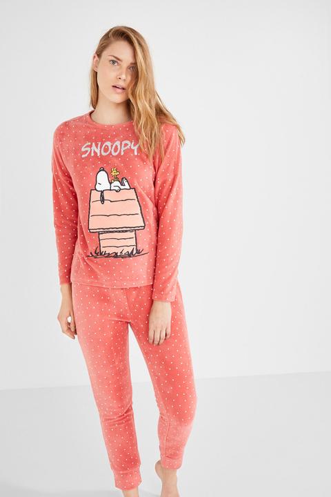 Pijama Largo Polar Snoopy