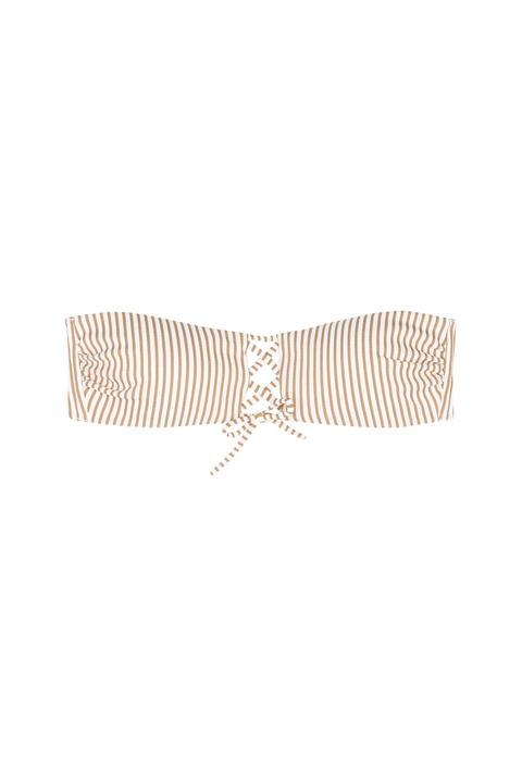 Bikini Bandeau Cruces Glam Stripes